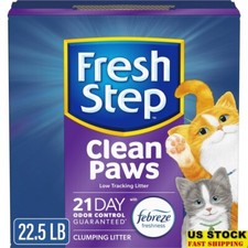 Clean Paws Multi-Cat Litter Febreze Odor Control Clumping Low Tracking 21 Days