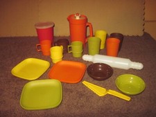 1979 Child's TUPPERWARE Toy Dishes, Replicas of the Real Tupperware, Good Cond.