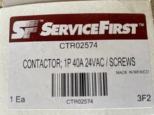 OEM Trane Contactor # CTR02574 / CTR-2574 Relay 1 Pole 40 Amp 24V Coil