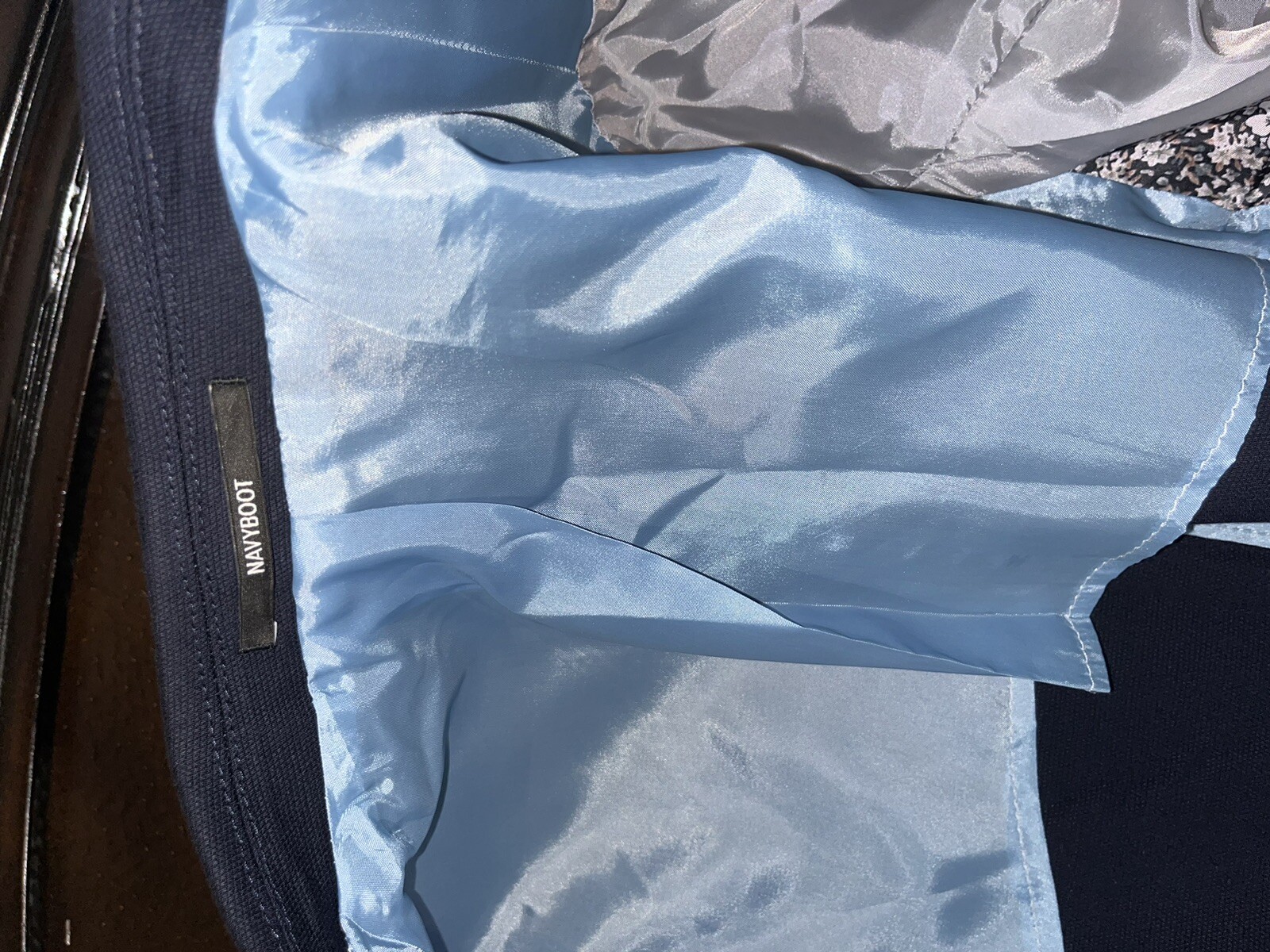 Men NAVYBOOT Elbow patch Hand stitched Blazer 38R - image 14