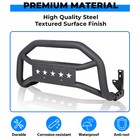 TAC 3 Bull Bar Fit 2005-2015 Toyota Tacoma Pickup Truck  Remove Skid Plate If Equipped Stainless Steel Front Bumper Grille Guard Brush Guard