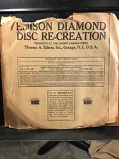 Edison Diamond Disc Phonograph Record 50595 “Dreamy Alabama & Carolina Sunshine”