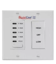 QuietCool Combo Two Speed Control Switch & 8 Hour countdown timer w/ 2-gang KIT