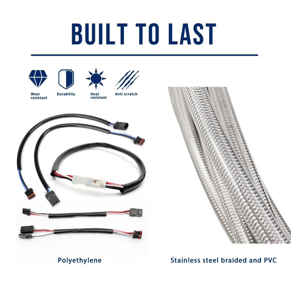 Road Glide Clutch Brake Line for Harley 2017-2020 Electra Glide ABS with 16” Bar - Imagen 3 de 4