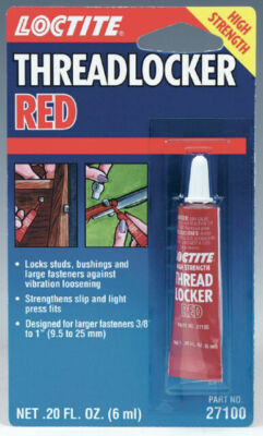 Loctite Nut & Bolt Threadlocker Red 271 Permanent Heavy Duty Adhesive, 6 ml