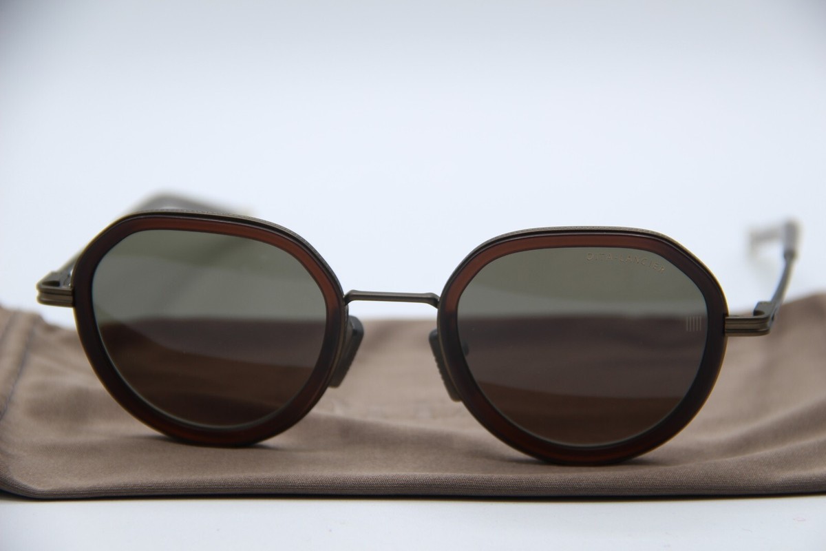 NEW DITA LANCIER LSA-432 DLS432-A-03 BROWN POLARIZED AUTHENTIC