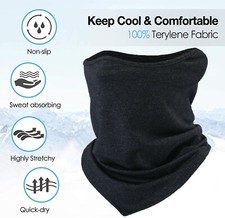 Neck Gaiter Bandana Face Mask Sun UV Cooling Gator Mask Face Cover for Men Woman