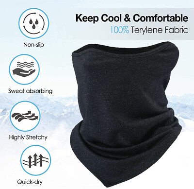 Neck Gaiter Bandana Face Mask Sun UV Cooling Gator Mask Face Cover for Men Woman