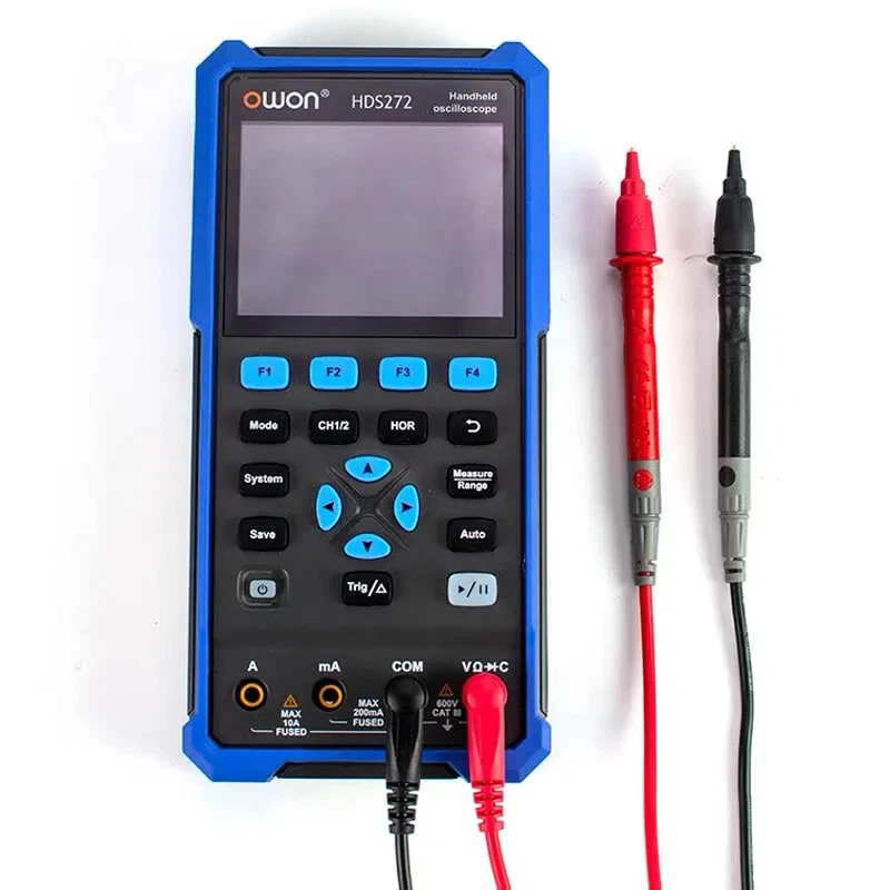 OWON HDS242 3-in-1 Handheld Digital Oscilloscope Waveform Generator Multimeter - Image 3 of 4