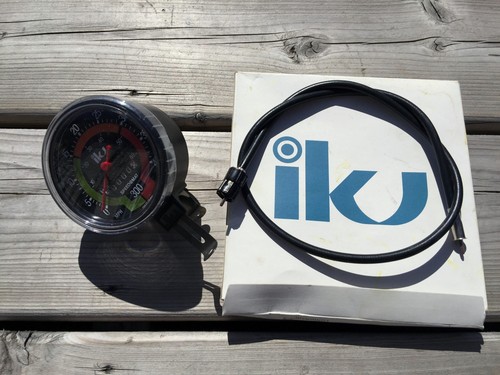 Vintage Muscle Bike Speedometer & Cable Speedo SPEEDOMAT IKU Taiwan NEW - 第 1/5 張圖片