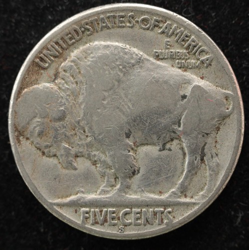 KAPPYSCOINS G9336 1924S VF VERY FINE TYPICAL WEAK TIP BUFFALO NICKEL - Picture 2 of 2