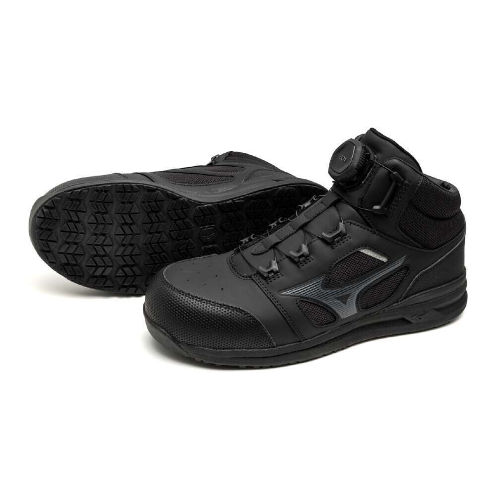 MIZUNO Almighty LSII 73M BOA F1GA2203 99 Black Width 3E Safety