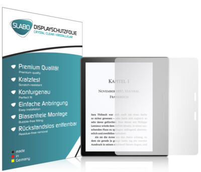 2 x Slabo Displayschutzfolie für Kindle Oasis 9. | 10. Generation - KLAR