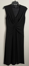 Laundry By Shelly Segal Womens Size 8 Dress Black Sleeveless Wear To Work