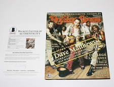 DAVE MATTHEWS BAND SIGNED ROLLING STONE MAGAZINE COVER BECKETT BAS COA x4 DMB