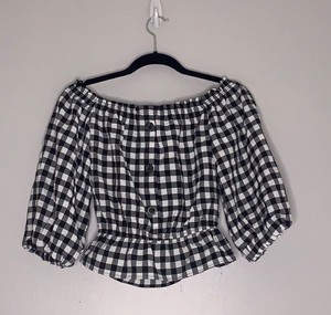 black peplum crop top