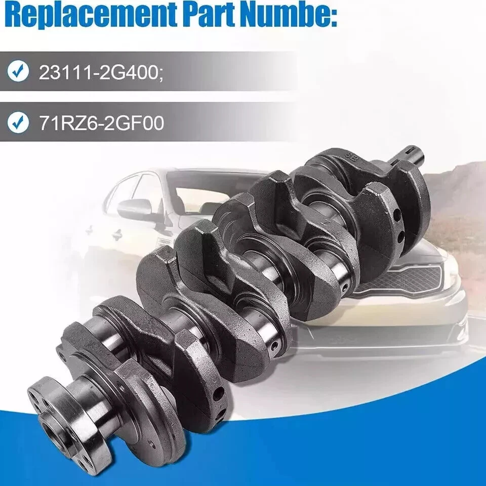 Cigüeñal motor G4KF 2.0T con kit de junta para Hyundai Santa Fe Sport Kia Soul Foto 2 de 4