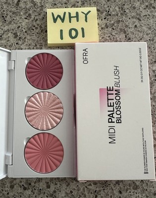 Ofra Midi Face Palette BLOSSOM Blush & Highlighter 3-Shade .32oz/9G SealBox $35