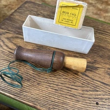 Vintage Joe Harris  Duck Call In HTF Original Box With Label St Joseph Missouri