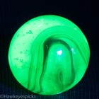 Jabo UV GLOW Swirl Marble 5/8"+ Mint Hawkeyespicks sg — photo 2