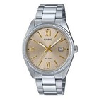 Casio MTP-1302DD-9A Gold Dial Stainless Steel Men's Watch – Brand New