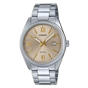 Casio MTP-1302DD-9A Gold Dial Stainless Steel Men's Watch – Brand New