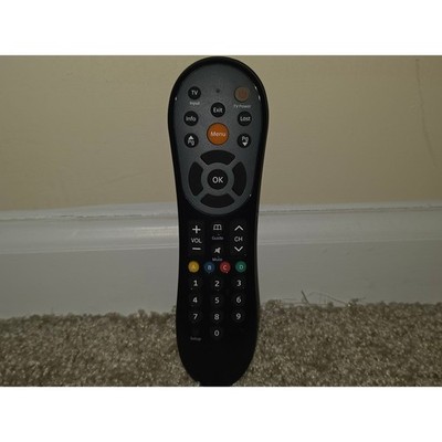 Black Universal Remote Control with Menu Button and Numeric Keypad TX4CRB36A