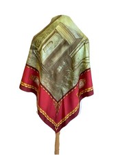 Patek Philippe Geneve 100 Silk Scarf Architecture Watches Motif Red Italy A72
