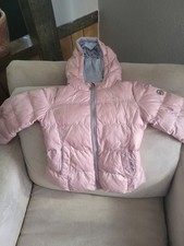 Michael Kors Quilted Blush Pink Winter Puffer Coat MK Girls Jacket Size 14