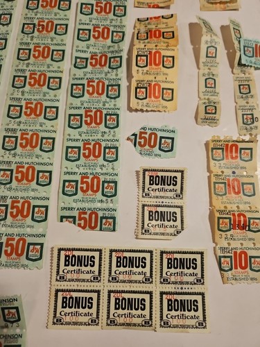 Großes altes Lot grüner Briefmarken und Bücher von S&H - Bild 4 von 7