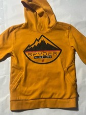 Spyder Sweatshirt Hoodie Youth Medium 10/12 Fleece Yellow