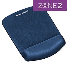 Image of Fellowes 9287302 PlushTouch Mousepad Wrist Support Blue