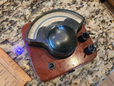 Weston Electrical Instrument Co./ Thomas Houston Elec. No. 61756 Ammeter 1910's 