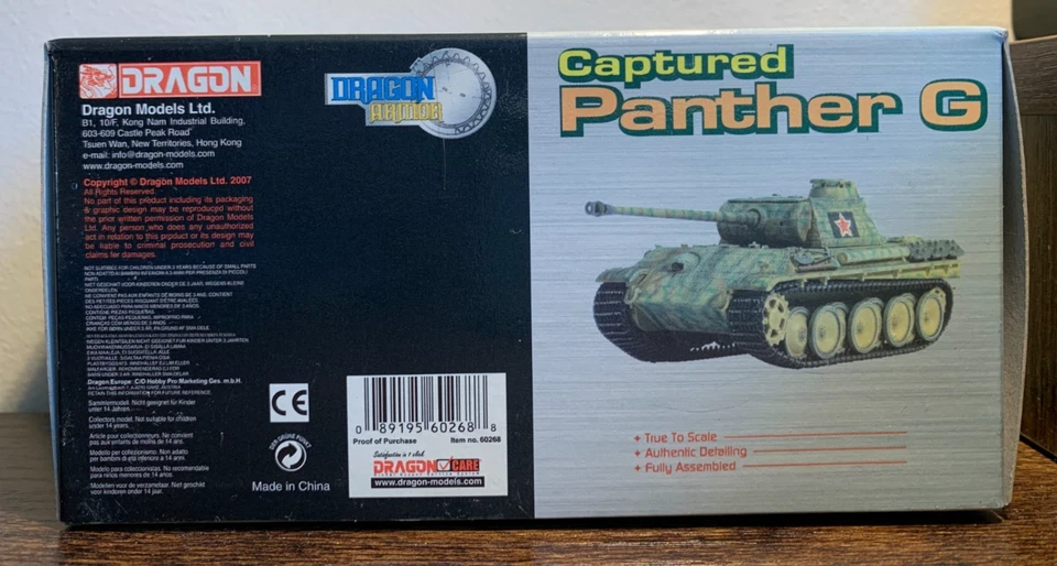 Dragon Armor 1:72 Panther G Captured Soviet Army 366th Heavy - Image 2 of 4