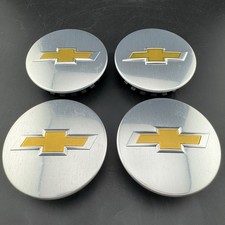 Chevy Traverse Colorado Blazer Equinox Center Caps Set 2.625 In. Polished Chrome
