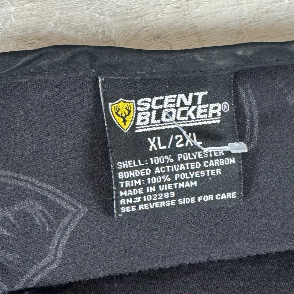 Scent Blocker Camo Vest Fleece Full Zip Shield Hunting Outdoor Men’s XL/2XL - Image 3 of 4