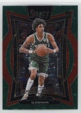 2024-25 Panini Select Concourse Green Stars Prizm AJ Johnson #67 1ny5