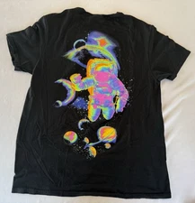 Men’s Hyperspace Black NASA Moon explorer 100% Cotton Short Sleeve T-shirt M