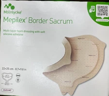Molnlycke Mepilex Border Sacrum 10ct 8.7" x 9.8" Sterile 282455
