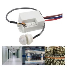 Adjustable PIR Motion Sensor for Ceiling Lights with 4 6m Detection Range