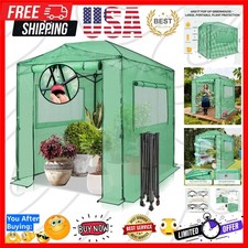 8x6 Portable Walk in Greenhouse, Pop Up Indoor Outdoor Greenhouse, Green Hous...
