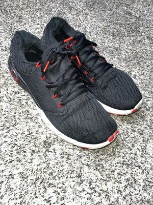 New- Under Armour UA Charged Vantage Marble Running Shoes Black/Red Size 11.5 M