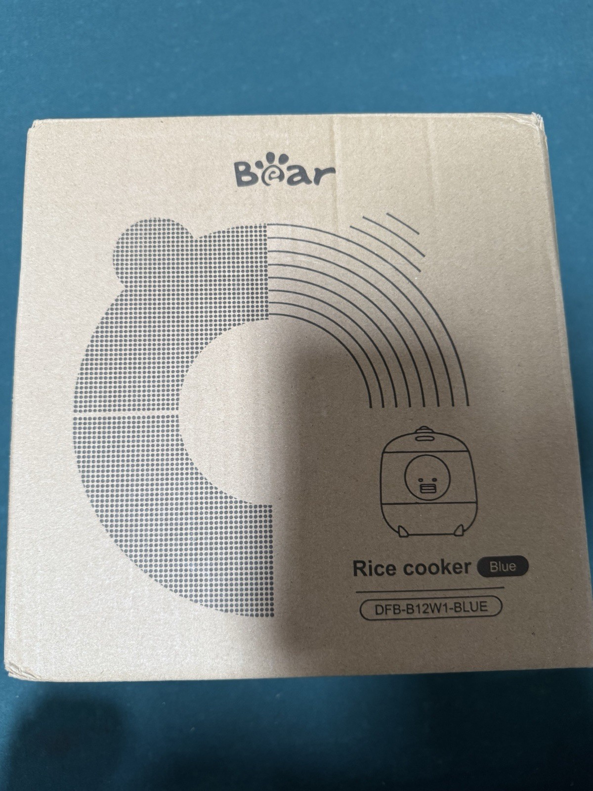 Bear Mini 1.2L Rice Cooker Nonstick Blue