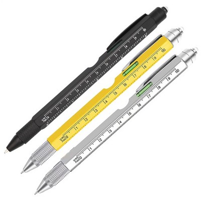 9-in-1-Multitool-Tech-Tool-Stift, Bau-Gadgets-Kugelschreiber