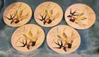 5 MCM Red Wing Capistrano Salad/Dessert Plates - Textured Swallow 8"
