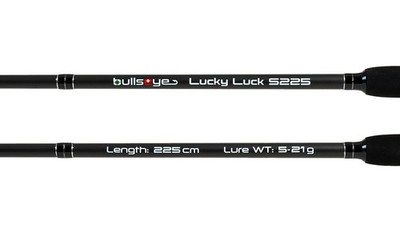 Bullseye Lucky Luck Spin 2,25m 5-21g Spinnrute Spinning Rod Barsch Perch NEW OVP