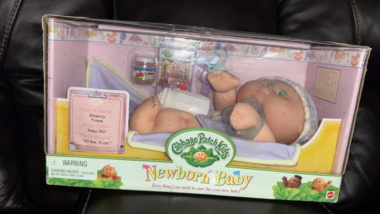 Cabbage Patch Kids Doll " 1999Mattel Newborn Baby Girl NEW