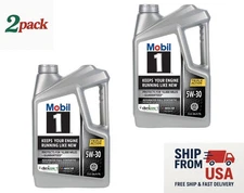 Mobil 1 Advanced Full Synthetic Motor Oil 5W-30, 5 Quart x 2 Pack