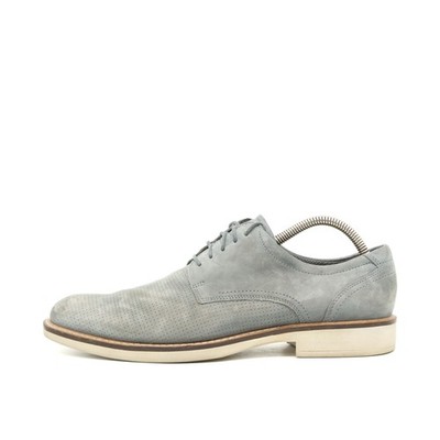 Ecco Herren 630324 Schnürschuh Grau Nubukleder , Komfort Business EU 40
