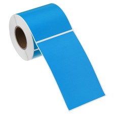 250Pcs Rectangular Color Coding Labels, 5"x3" Labels Sticker Roll, Sky Blue